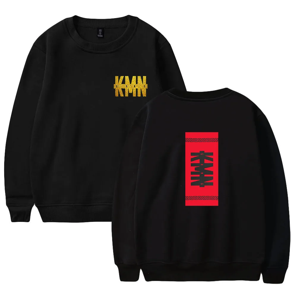 WAWNI KMN Gang кофты унисекс с круглым вырезом Свободная Толстовка пуловер свободного