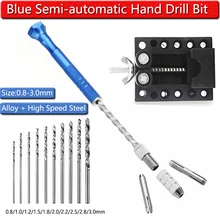 

Blue Semi-automatic Hand Drill Twist Bit HSS Woodworking Tool Cobalt High Speed Twist Drill Woodworking Tools D30