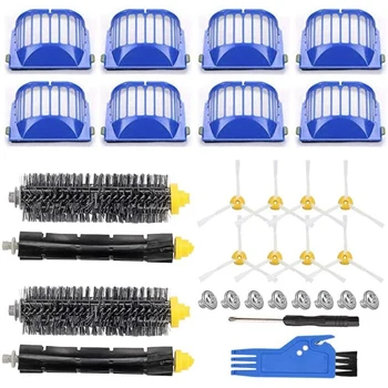 

Replacement Parts Kit for IRobot Roomba 500 600 Series Vacuum, Filters Side Brushes Bristle and Beater Brush