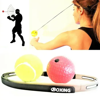 

Boxing Reflex Speed Punch Ball Sanda Boxer Raising Reaction Force Hand Eye Training Set Stress Gym Boxing Muay Thai Exercise