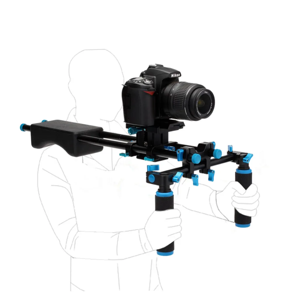 DSLR Камера Наплечная установка поддержка держатель для Canon Nikon sony все алюминиевый сплав держатель рукоятки цифровые кинокамеры