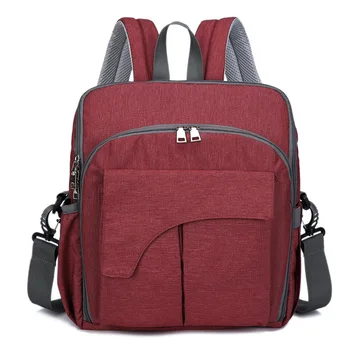 

USB Fashion Mommy Multi-Function Travel Backpack Large Capacity Portable Baby Diaper Bags
