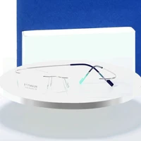 Beta-ti – monture de lunettes en métal sans monture, Flexible, à mémoire de forme, pour oculos de grau, 5018 6