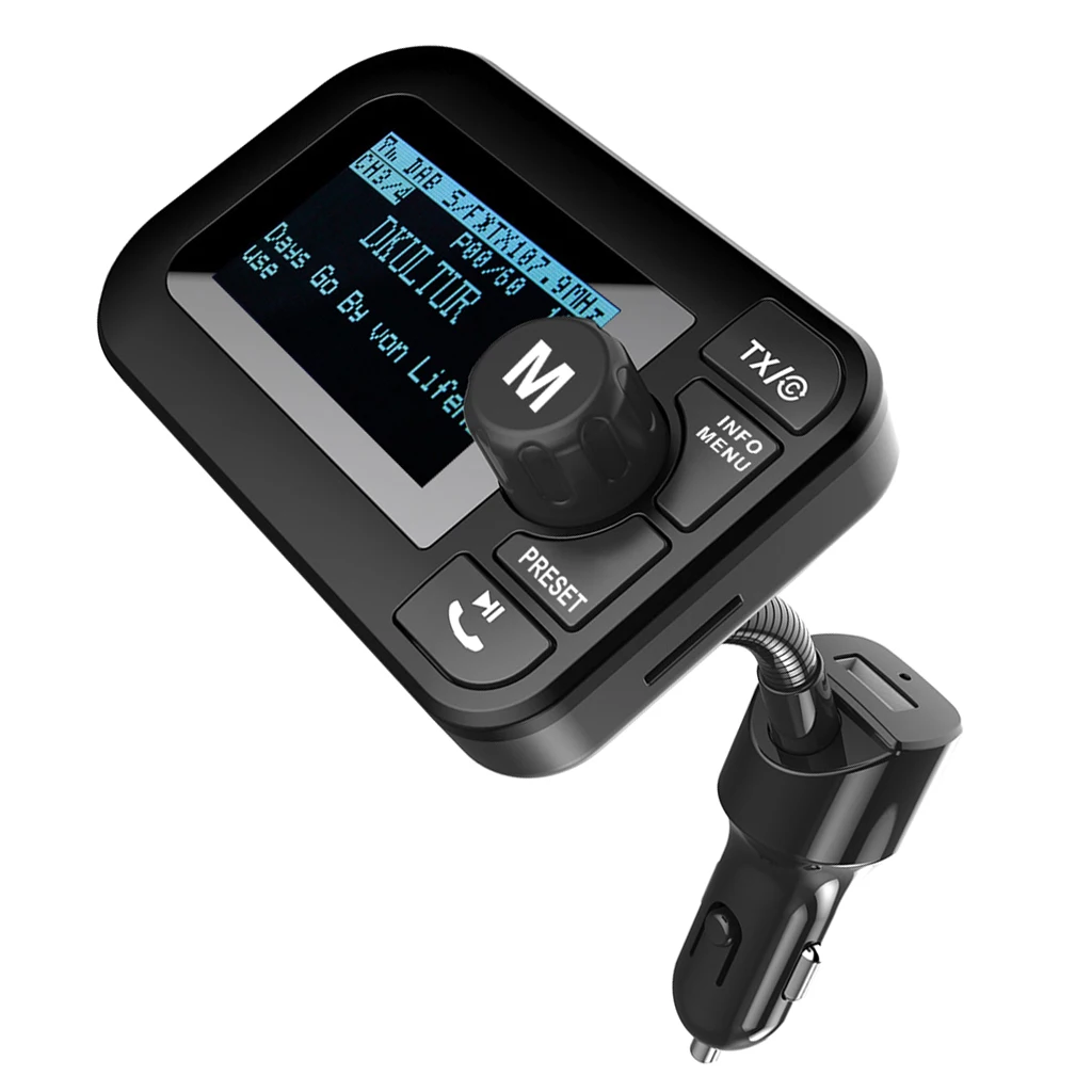 MagiDeal In Car DAB+ Digital Radio Adapter FM Transmitter Bluetooth Receiver
