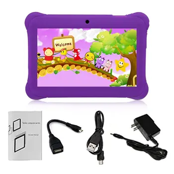 

Q88 7-Inch Children Tablet 512MB+8GB US Plug Kids Pad Students Learning Tablet Support WIFI Picture Taking