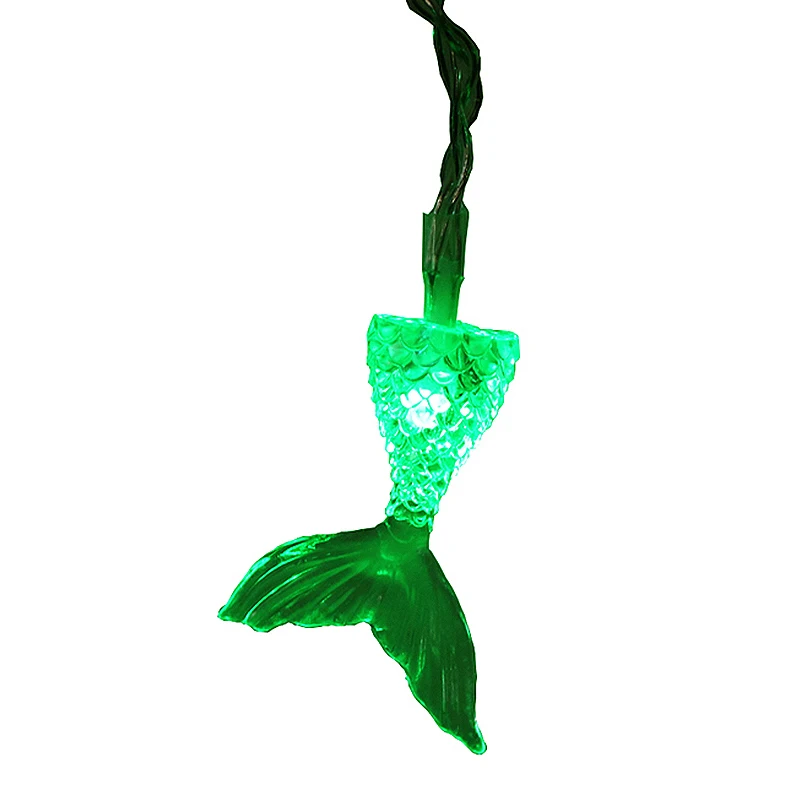 

10 Heads LED String Light Chain Fishtail Shape LED Lights for Home Christmas Garden Outdoor LED Decoration Night Lamp