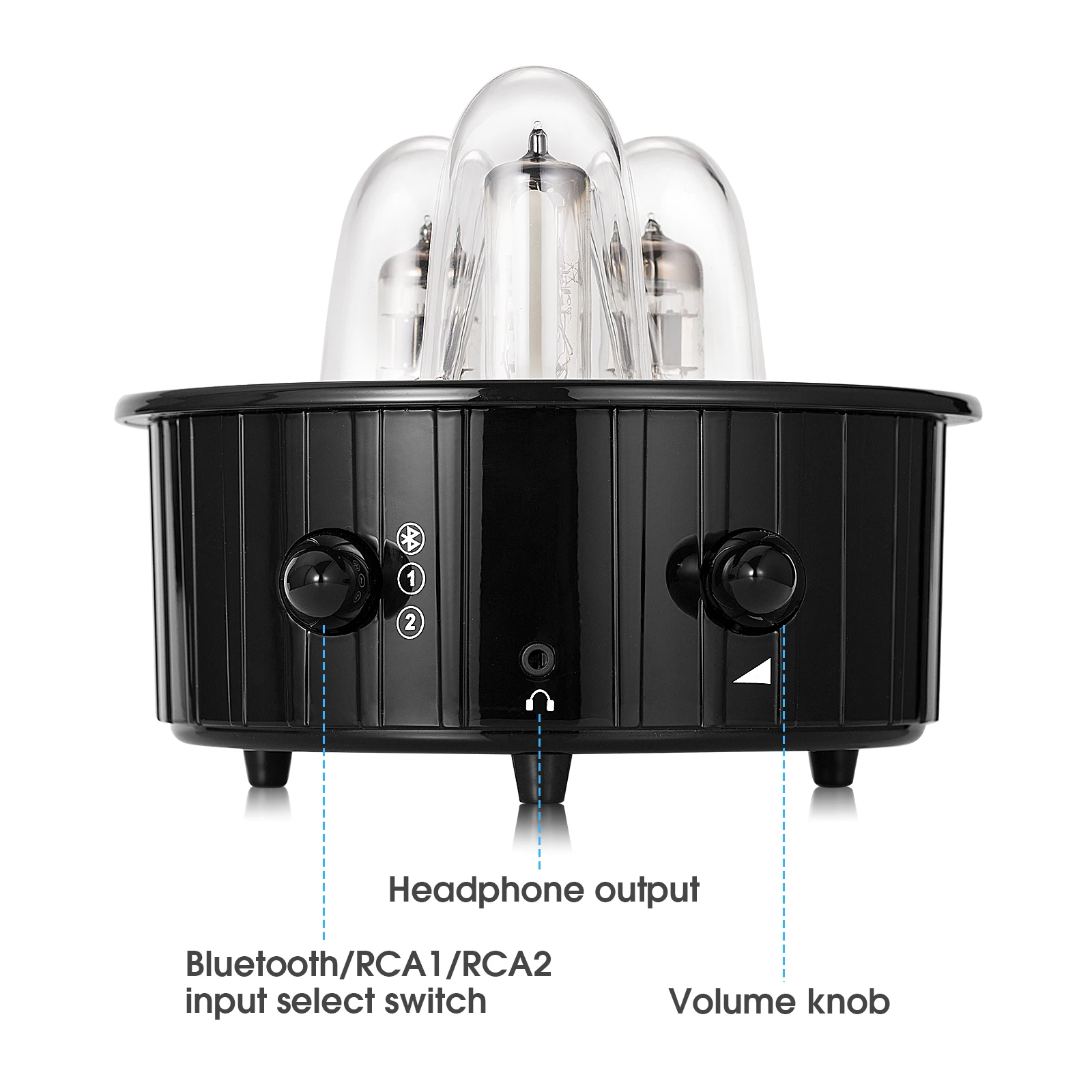 US $199.99 Nobsound Mini Bluetooth 50 Vacuum Tube Amplifier Stereo Headphone Amp 20 Channel Home Desktop Audio Amp