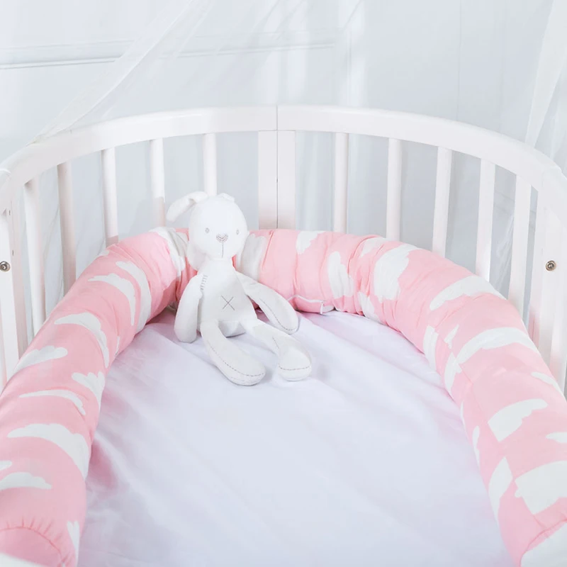 Детская подушка, подушка для кроватки, бампер, подушка для новорожденной кровати, защитная подушка для объятий, хлопковое детское постельное белье