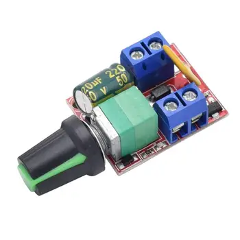 

DC Motor PWM Speed Controller3V 6V 12V 24V 35V Speed Control Switch Dimmer 5A 90W(Pack of 2pcs) jk331