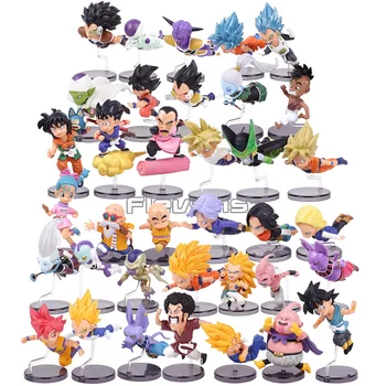 

Dragon Ball Z Flying Series Vol.1~6 Son Goku Trunks Vegeta Cell Freeza Bulma Master Roshi Krillin PVC Figures Toys 6pcs/set