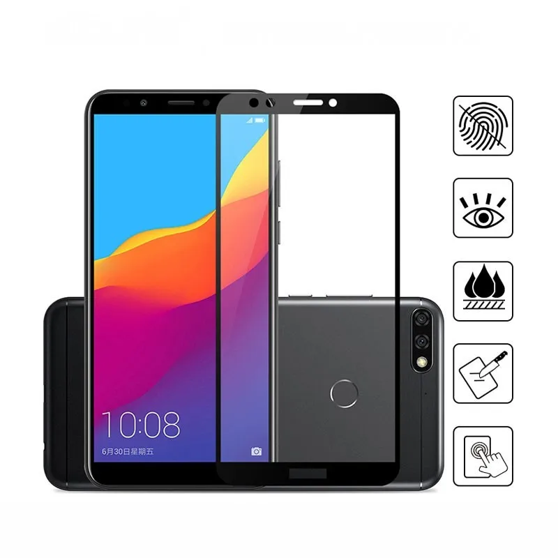 

5D Curved Edge Full Covered For Huawei Honor 7C Tempered Glass Screen Protector For Huawei Honor 7C Screen Protective Glass