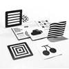 Montessori Baby Visual Stimulation Card Toys Black White Flash Cards Early Childhood Learning Educational Toys for Newborn Baby 6