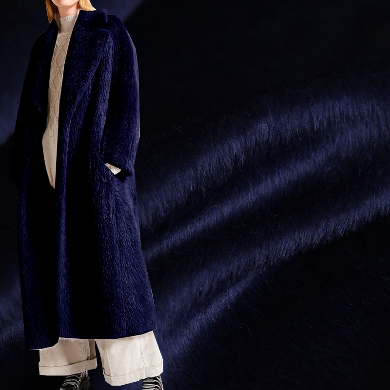 

Red Raspberry Blue Alpaca Suri Cashmere Wool Overcoating Materials Women Suits Pants Overcoat DIY Cloth Fabrics Freeshipping
