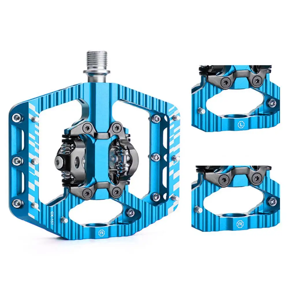 Bicycle Pedals 3 Bearing Lock Pedal Doublesided Aluminum Alloy Mtb