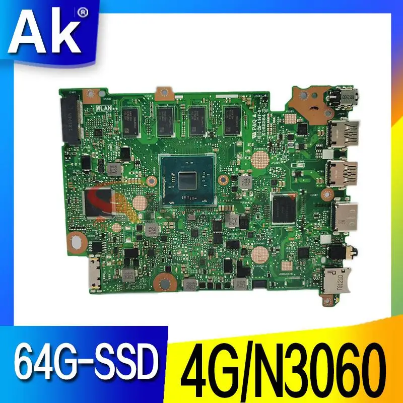 90NB0HK0-R00090 для ASUS VivoBook E406SAS E406S 4G/N3060 64G-SSD материнская плата ноутбука | Компьютеры и