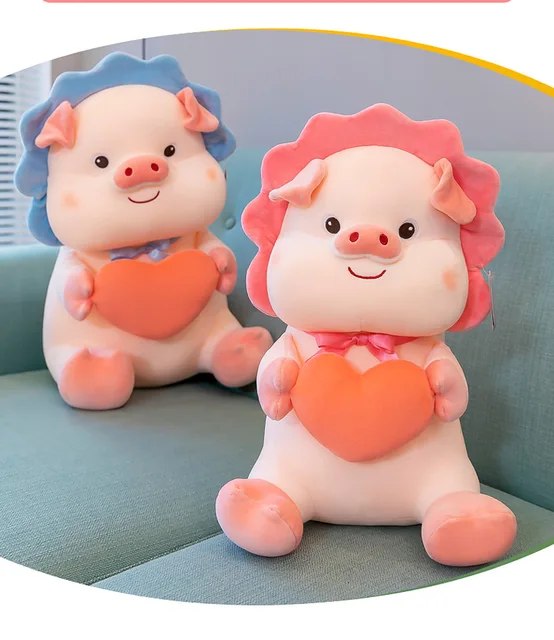 Piggy Doll Hugs Love Warm Color Cute Soft Pig Plush Doll Soothing Gift Decoration Ornaments for Friends Confess Holiday Surprise 4
