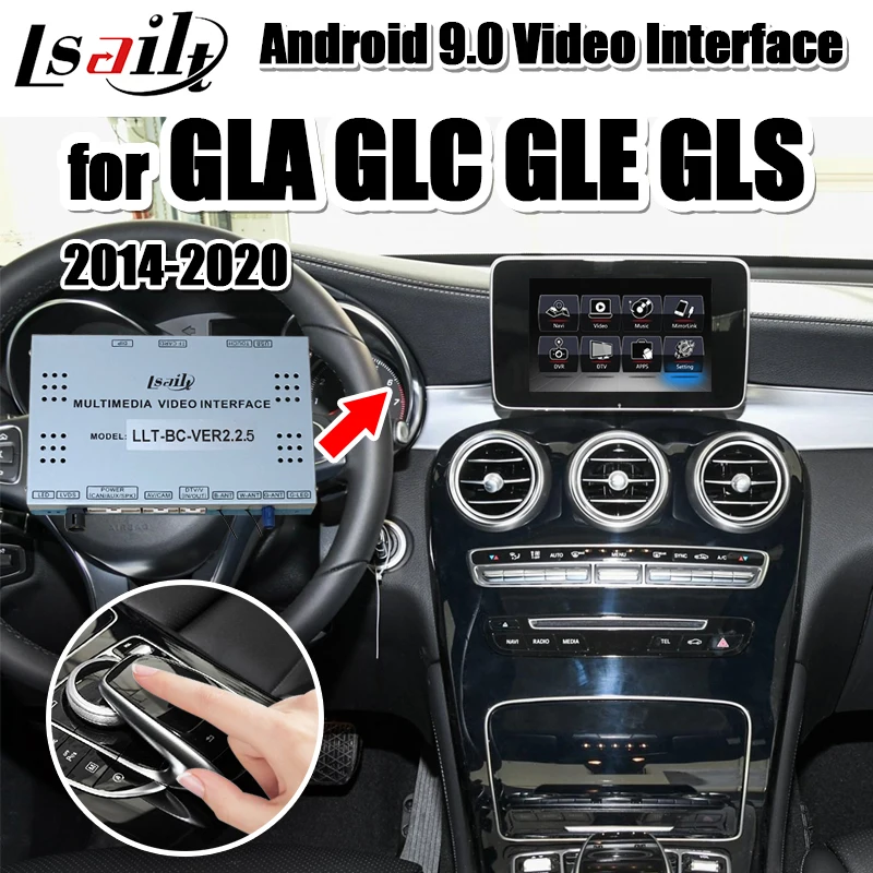 Lsailt CarPlay&Android interface Box for Mercedes Benz NTG5.0-5.4 with GPS Navigation Android Auto  YouTube GLA GLC GLS