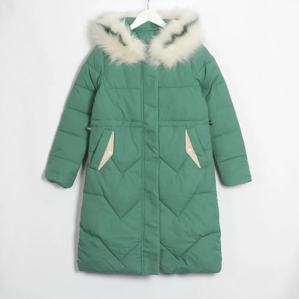Wixra, женское плотное пальто с капюшоном, новая теплая Женская Повседневная Длинная женская куртка на меху, зима - Цвет: Green