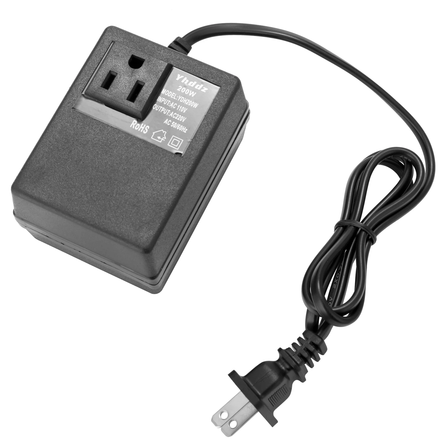 

200W AC 110V To 220V Step Down Transformer Voltage Converter Intelligent Efficient Household Travel Power Adapter EU/UK/US Plug