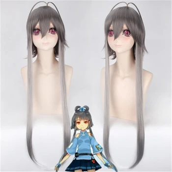 

Vocaloid Luo Tianyi /yayin Gongyu Women Silver Gray Long Wig Cosplay Costume Heat Resistant Synthetic Hair Halloween Party Wigs