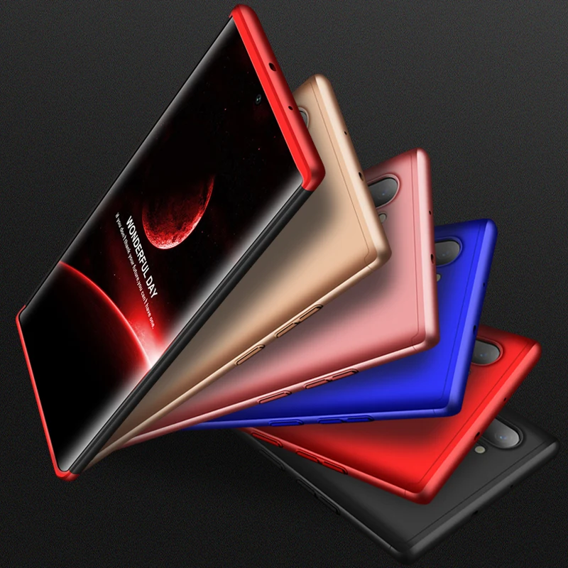 

360 Degree Cover For Samsung Galaxy Note 10 Plus 5G Case 3 in 1 Hard Protection Matte Case For Samsung Galaxy Note 10+ 5G Case