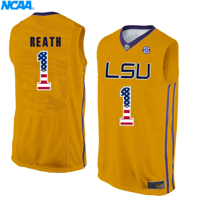 Новое поступление высокое качество LSU Deion Jones#45 Derrius Guice#5 Футболка колледжа ограниченная Спортивная футболка S-XXXL - Цвет: 12