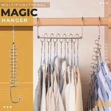 1PCS Magic Multi-port Support hangers for Clothes Drying Rack Multifunction Plastic Clothes rack drying hanger Storage Hangers