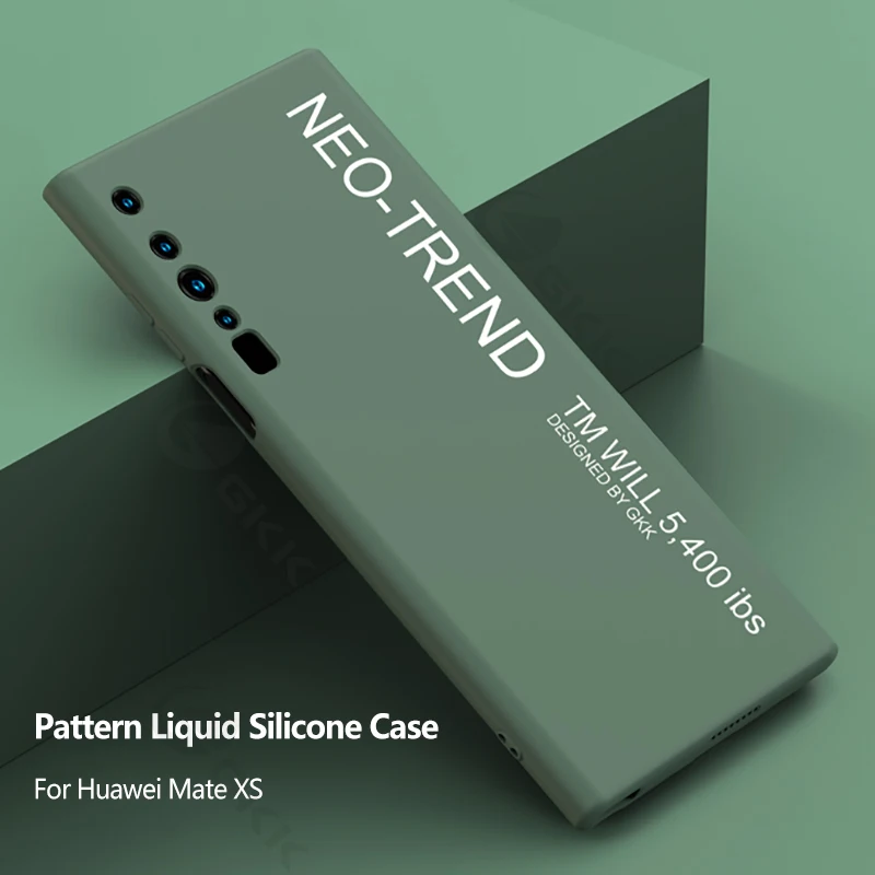 Чехол GKK из жидкого силикона для Huawei Mate Xs модный противоударный защитный чехол с