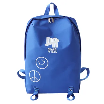 

Unisex Simple classic designe Zipper Canvas women bag school student book bag leisure backpack travel bag Large Capacity