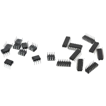 

10 Pcs LM393N LM393 DIP-8 Low Power Dual Voltage Comparator & 10 x LM324N Low Power Quad DIP-14 Operational Amplifier.