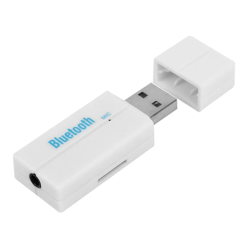 USB Bluetooth музыкальный приемник Универсальный USB Bluetooth приемник разъем AUX Handsfree BT550 3,5 мм практичный - Название цвета: White