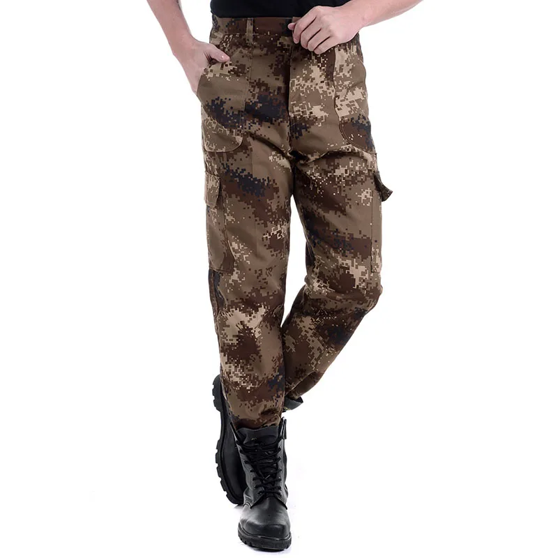 5XL мужские уличные военные тактические брюки дышащие быстросохнущие износостойкие армейские брюки охота рыбалка альпинистские армейские брюки - Цвет: Desert Camouflage