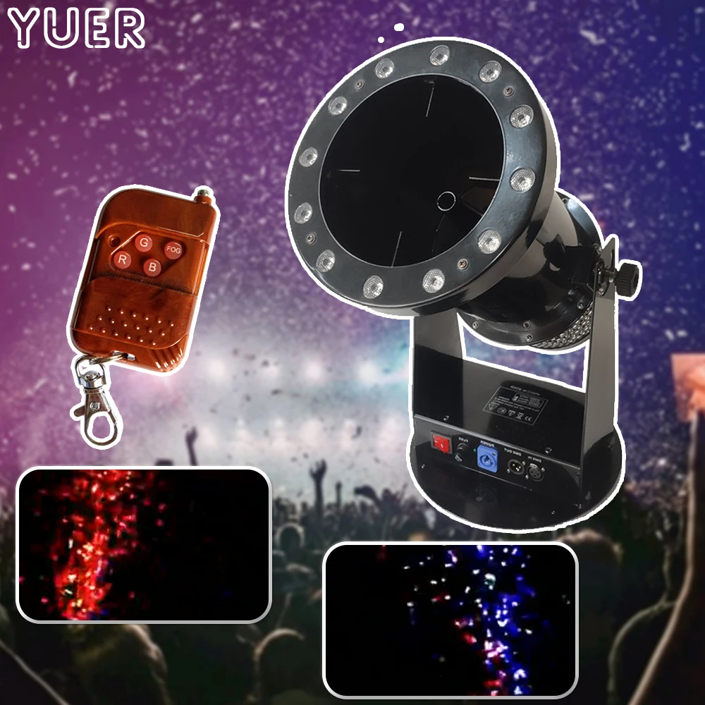 

Professional Disco dj Party Rejoice 1200W DMX Controller LED Confetti Machine Stage Special Effects DJ Equipment Free Shipping