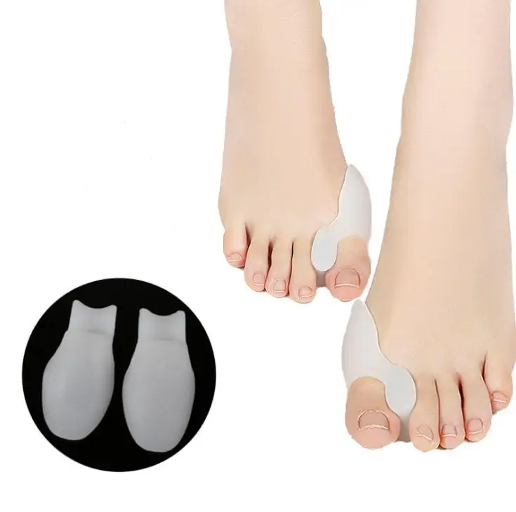 500 pairs Toe corrector Gel foot big Toe Separator valgus protector Bunion adjuster Hallux Valgus Guard feet care SN274