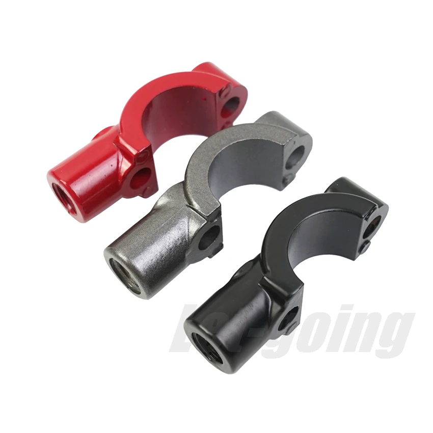Motorcycle Brake Tank Bracket Universal 7/8" 22mm Lever Mirror Holder Brake/Clutch Master Cylinder Clamp Bracket Cover M10 Bolts Base Support