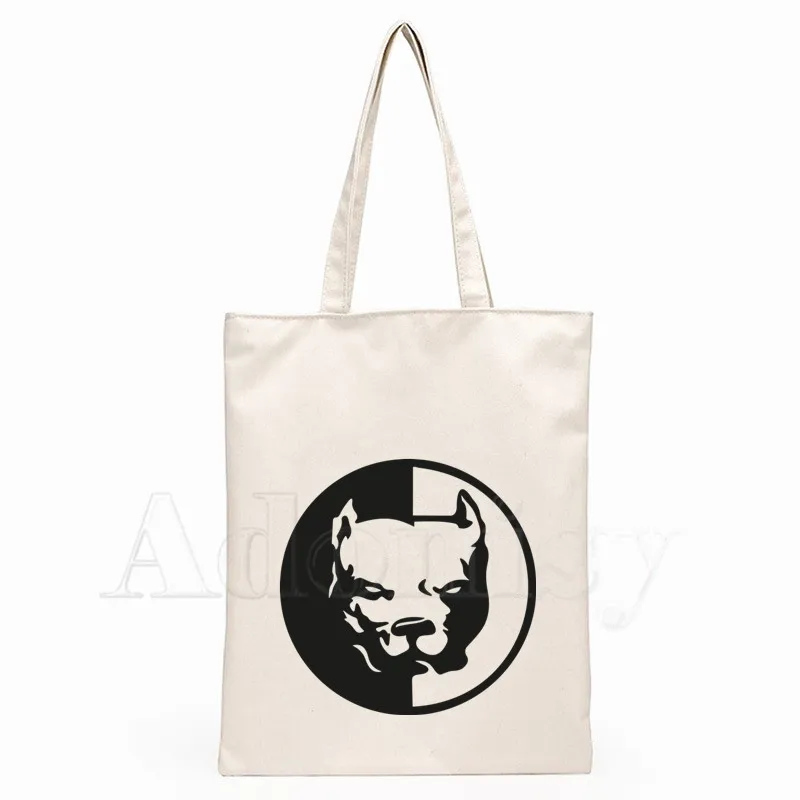 

Love Dog People I Iike My Pitbull Dog Canvas Bag Large Hand Bags for Women Ladies Shopping Handbag Print Large Capacity Bag