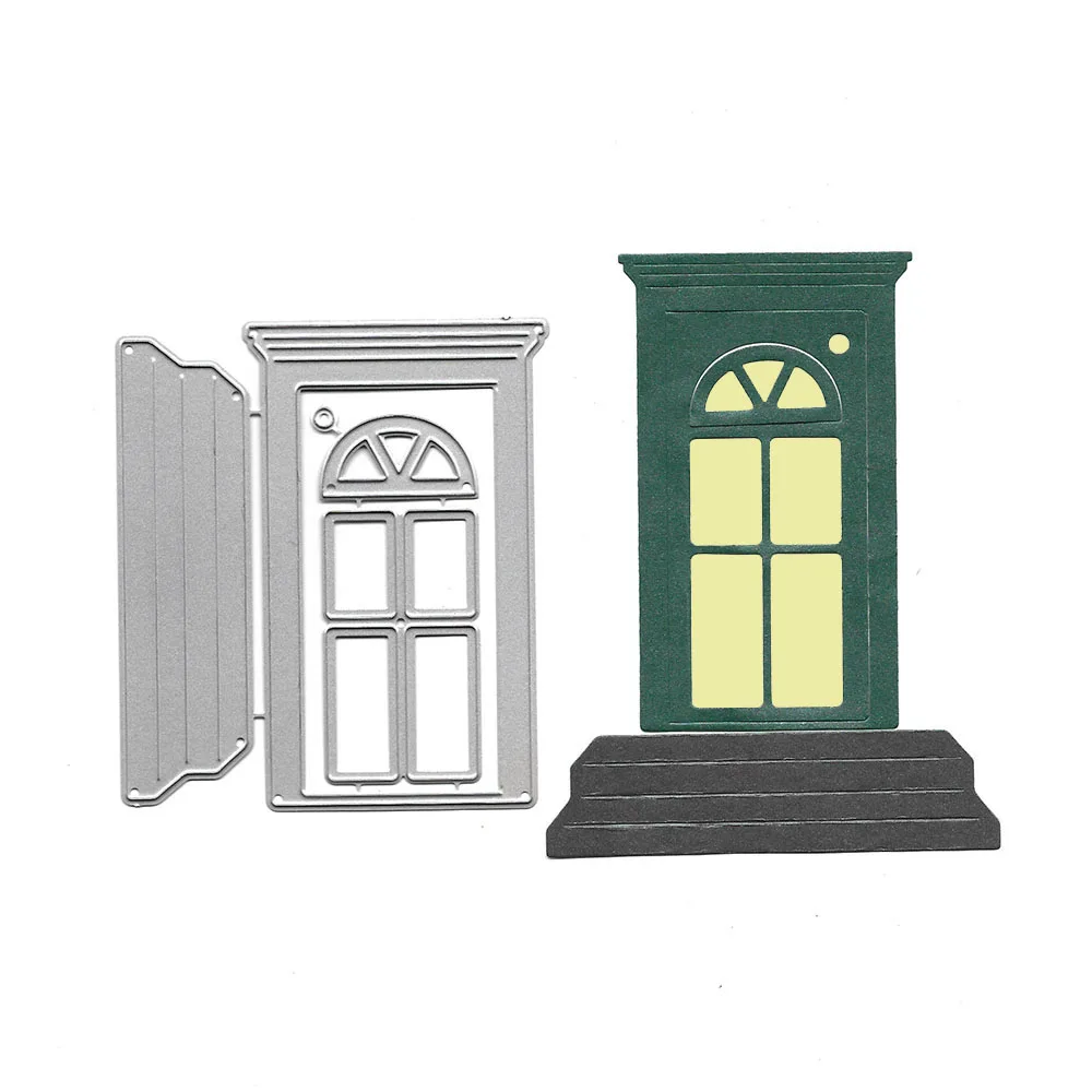 

House Door Metal Cutting Dies Scrapbooking Embossing Folders for Card Making, Craft Stencil, Photo Alum Slimline Mold, DIY
