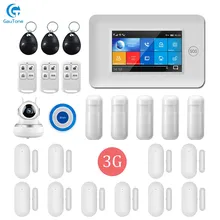 DHL Free Shipping APP Remote Control 3G WIFI GPRS Wireless Home/Office Building Security Alarm System With 1080P HD IP Camera smartyiba anti theft gprs home office security alarm system wifi app remote control with video ip camera wireless strobe siren