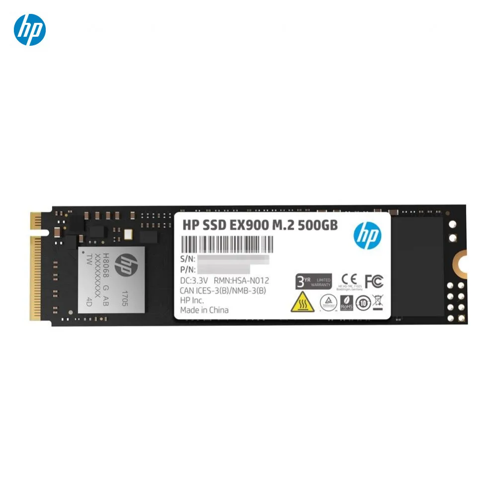 Твердотельный накопитель HP EX900 M.2 (80 мм) NVMe 1.3 PCIe Gen3 x4 3D NAND TLC|Внутренние