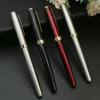 

Hot-selling metal silver sonnets with roller pen to complement 0.5 mm school office hawker stationery pen