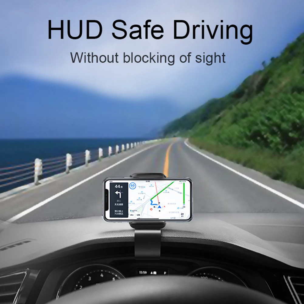 Car Phone Holder For Car Phone Holder For 3.5-6.2 Inch Device 360° Rotating Phone Car Navigation Bracket