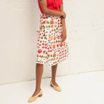 

Summer casual women skirt printed skirts fruit