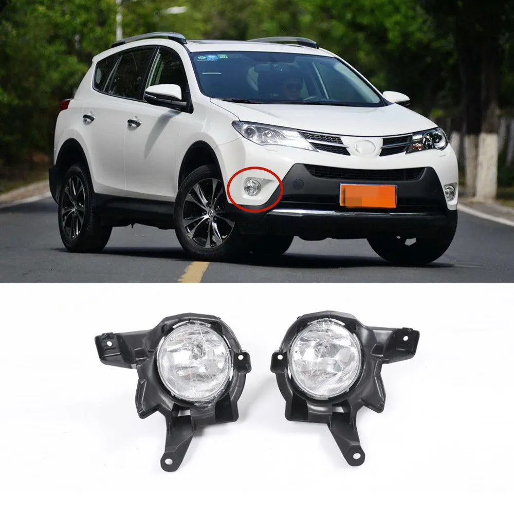 Светодиодные противотуманные фары на передний бампер для Toyota RAV4 2013 2014 2015