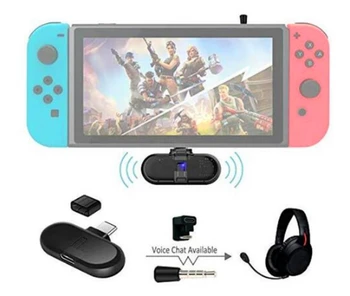 

Gulikit Route + PRO Wireless CSR Bluetooth 2.1 + EDR Type-C USB Adapter Audio Transmitter Transceiver for Nintendo Switch