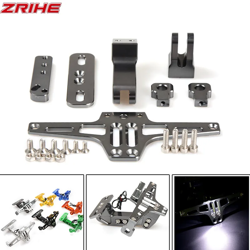 

Motorcycle Adjustable License Plate Holder Mount Tail Dirt bike Bracket For HONDA CBR600RR 2003-2015 CBR1000RR 2004-2007