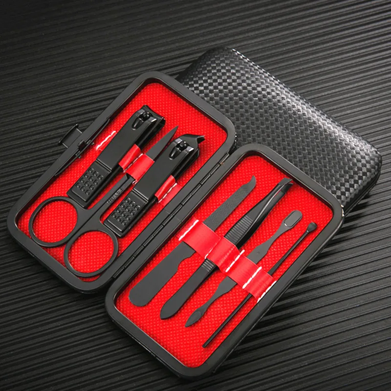 Nail Clipper Kit 7PCS Stainless Steel Nail Clippers Set Manicure Pedicure Kit with Case