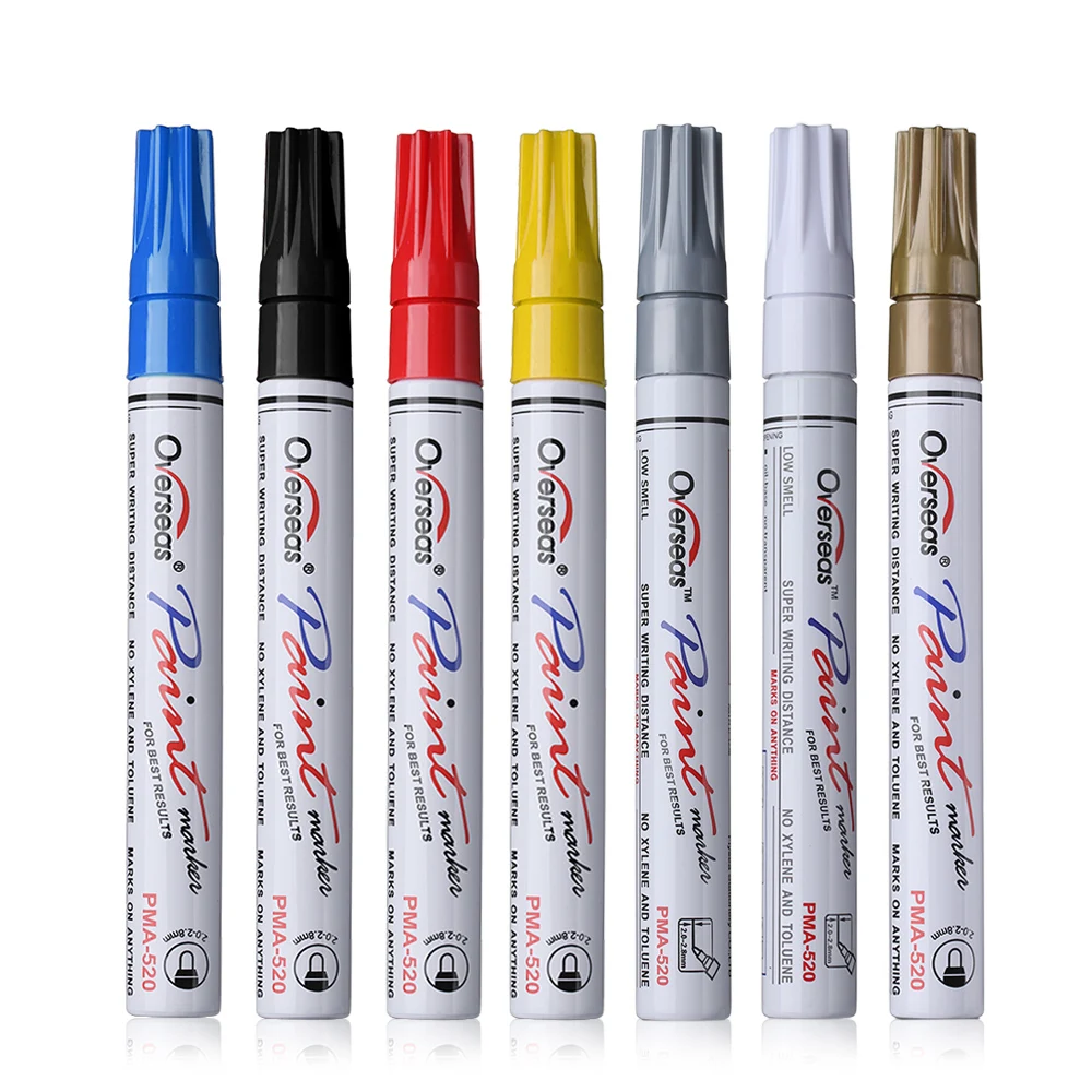 Colorful-Waterproof-Pen-Car-Tyre-Tire-Tread-CD-Metal-Permanent-Paint-markers-Graffiti-Oily-Marker-Pen (1)
