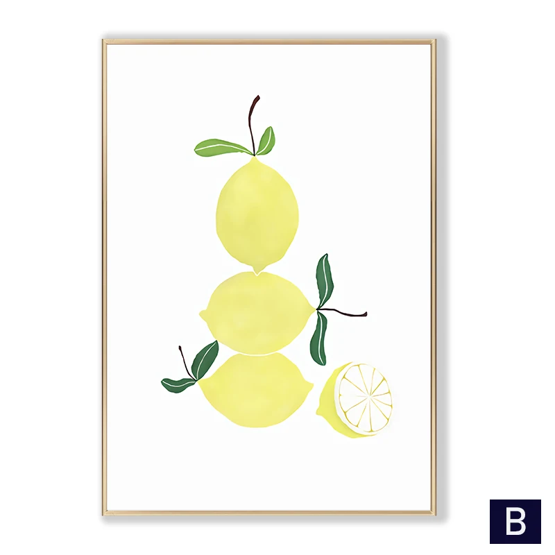 Funny-Fruit-Kitchen-Wall-Art-Poster-Nordic-Cartoon-Lemon-Strawberry-Kitchen-Canvas-Painting-Bathroom-Bedroom-Home (4)