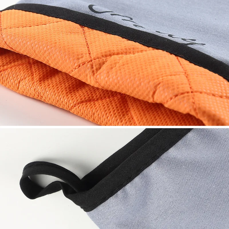 1 pair Single Oven Glove Heat Resistant Thick Insulated High-temperature Resistant Household Kitchen Microwave Oven Bakery
