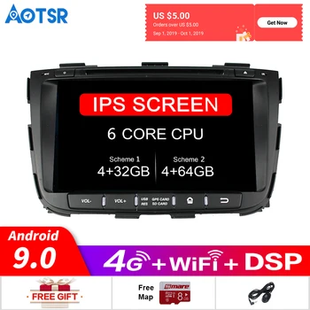 

Android 9.0 Car gps multimedia DVD Player Radio For KIA SORENTO 2013 2014 2015 car GPS Navigation DVD Video player headunit DSP